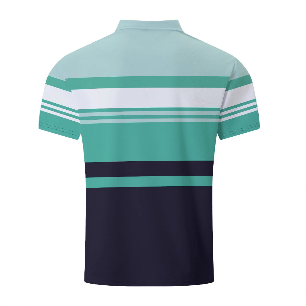 Herren Polohemd mit innovativem Linienmuster Aliams