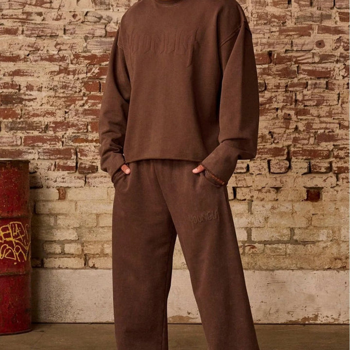 Herren bequeme Freizeithose mit seitlichen Eingrifftaschen und elastischem Bund Aliams