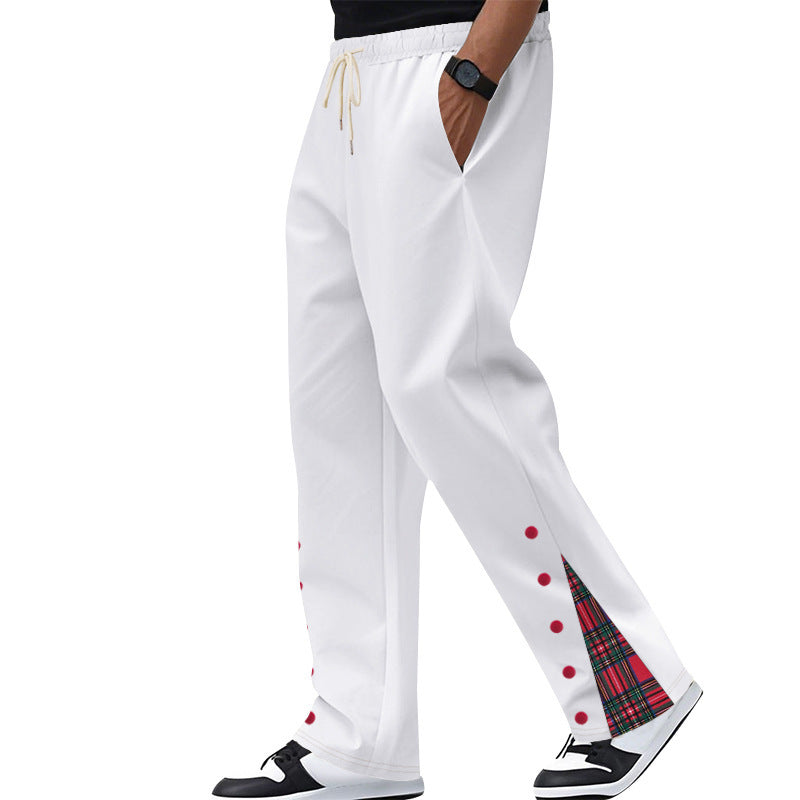 Herren Freizeithosen mit elastischem Bund und seitlichen Taschen Aliams