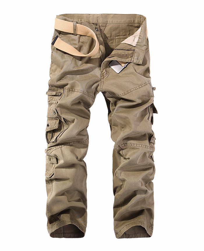 Herren Cargo-Hose mit mehreren praktischen Taschen und verstellbarem Gurt Aliams