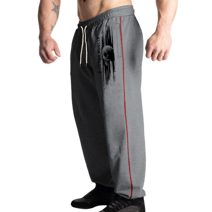 Herren Bequeme Sportjogginghose mit seitlichen Taschen und verstellbarem Kordelzug Aliams