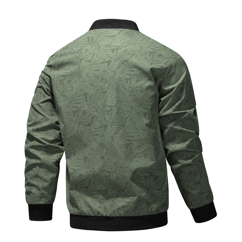 Herren stilvolle Bomberjacke mit grafischem Foliendesign Aliams