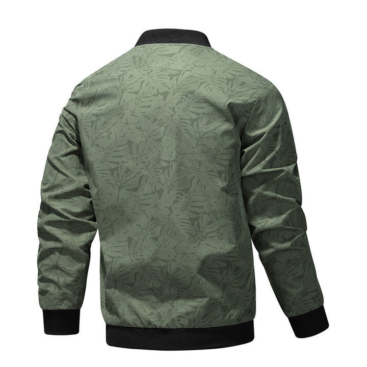 Herren stilvolle Bomberjacke mit grafischem Foliendesign Aliams