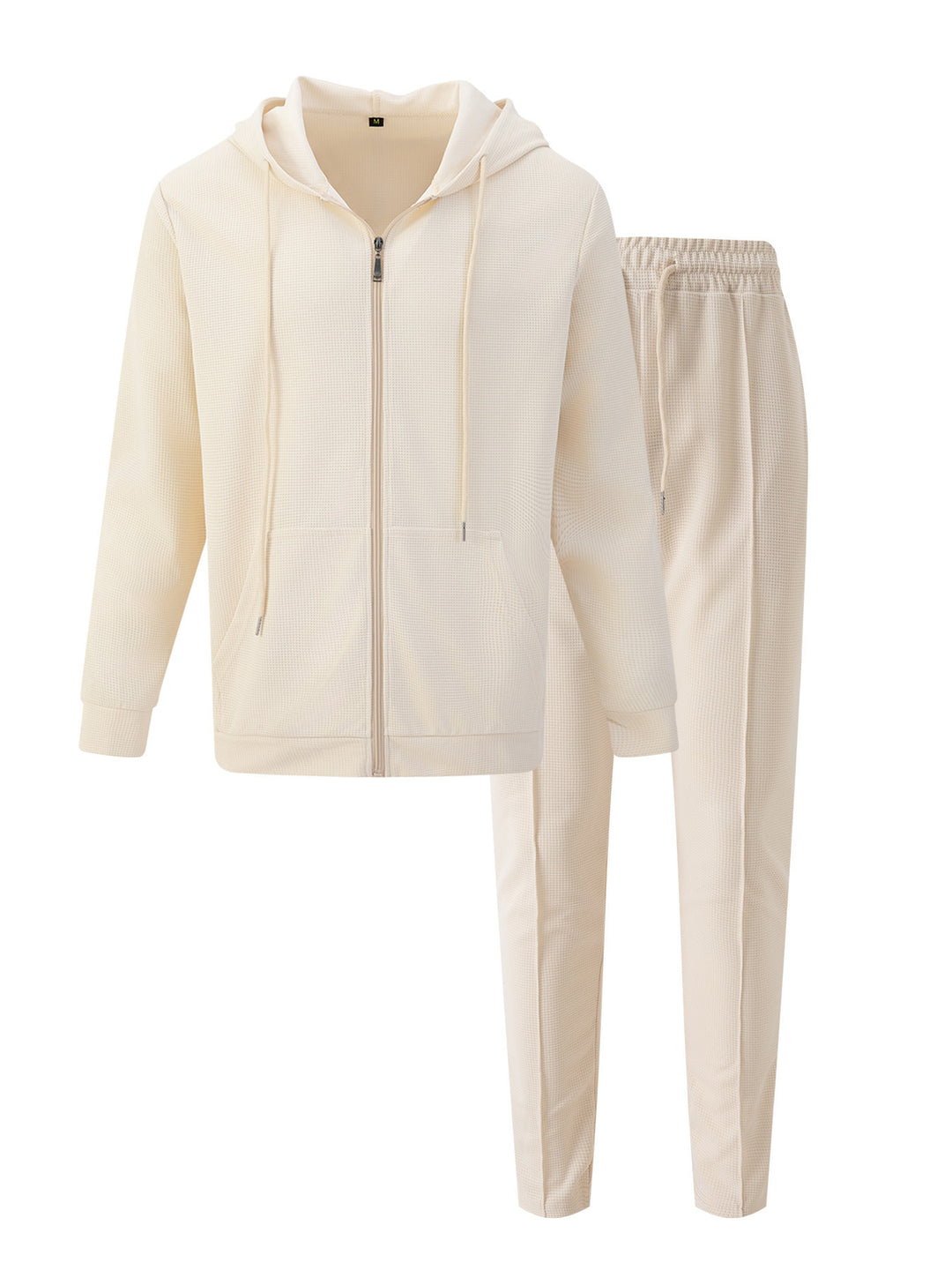 Herren sportliches Hoodie-Set aus atmungsaktivem Strukturmaterial mit elastischem Bund Aliams