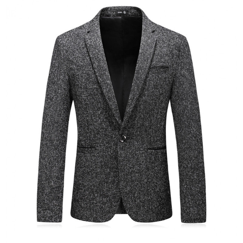 Herren eleganter Blazer mit strukturiertem Design und schmalem Schnitt Aliams