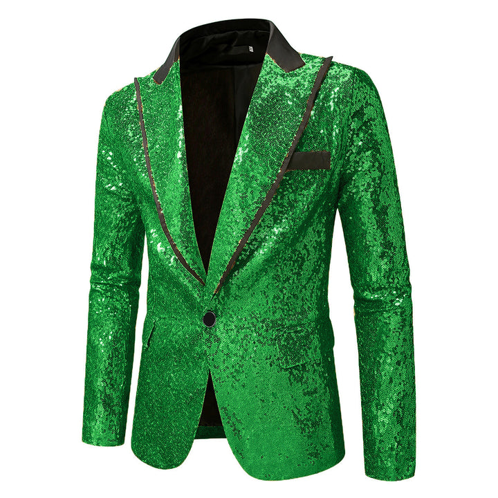 Herren Glitzernder Smokingblazer aus hochwertigem Satin Aliams