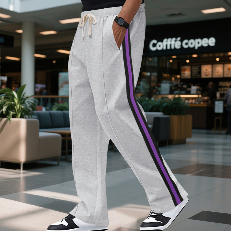 Herren Sportliche Sweatpants mit seitlichen Kontraststreifen Aliams