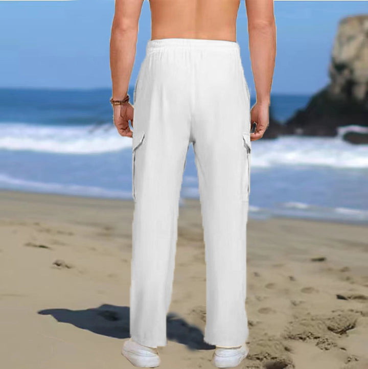 Herren Cargo-Hose mit praktischen Taschen und elastischem Bund Aliams