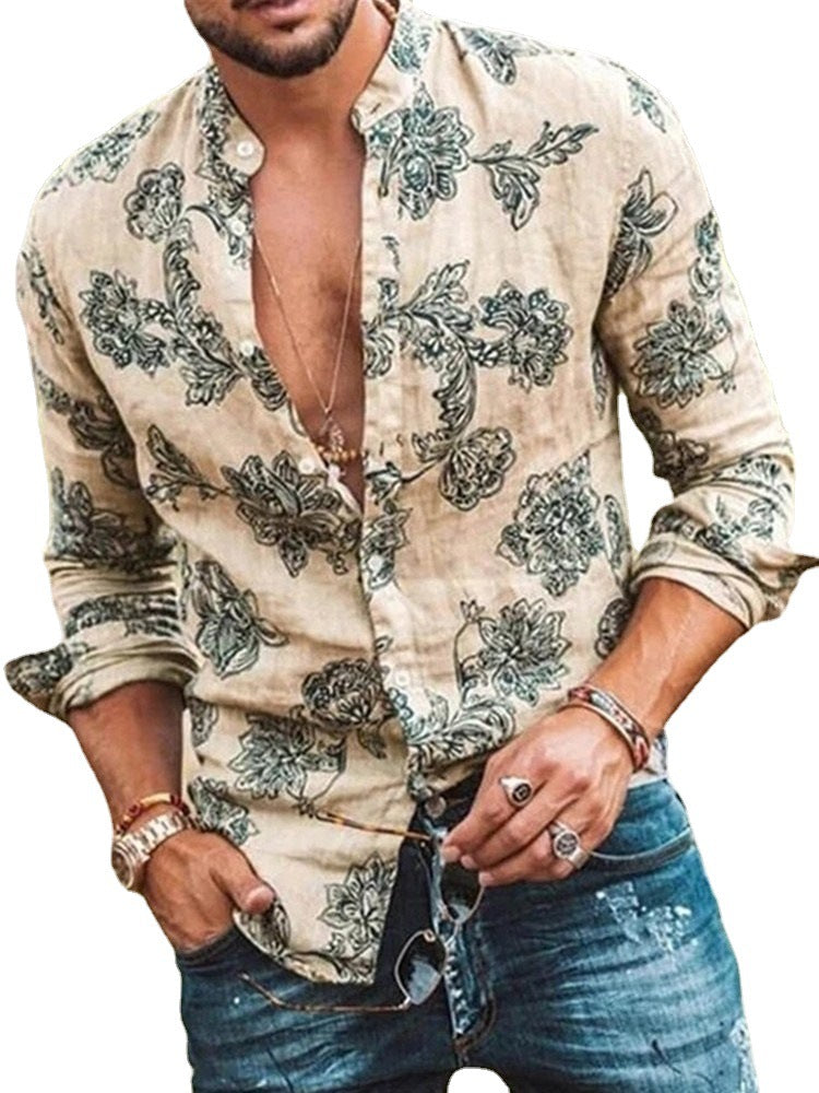 Herren elegante Baumwollhemd Aliams