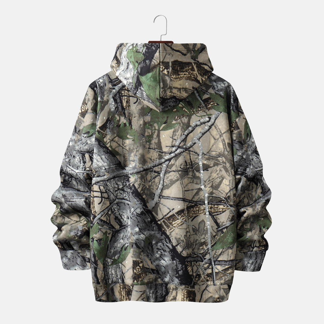Herren Kapuzenpullover mit innovativem Camouflage-Druck Aliams