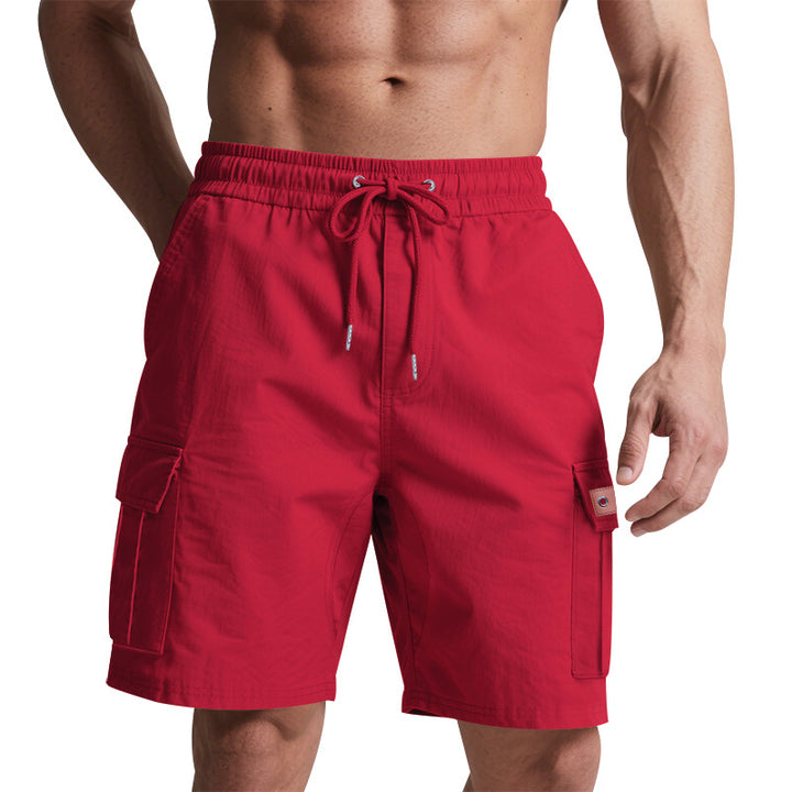 Herren Cargo-Shorts mit elastischem Bund und praktischen Taschen Aliams