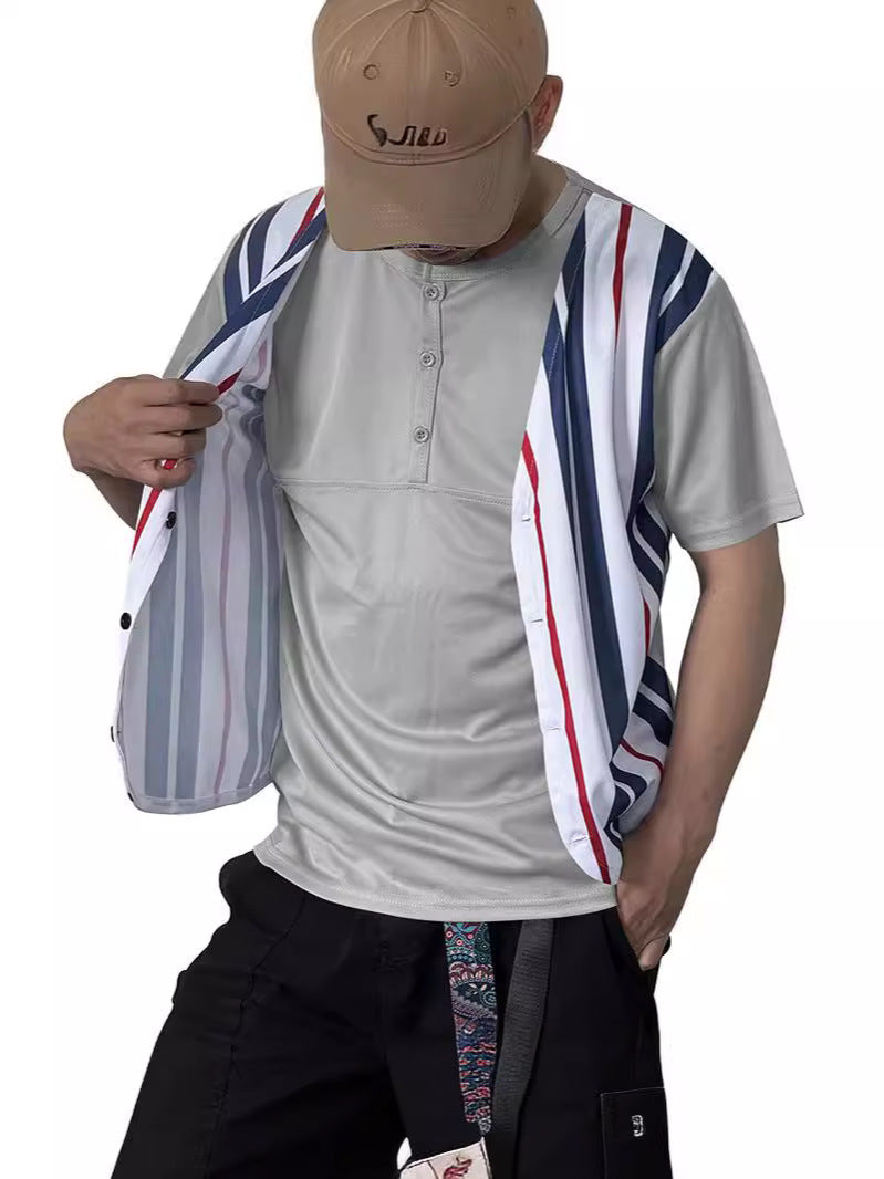 Herren Sportliches Hemd mit vielseitiger Weste Aliams