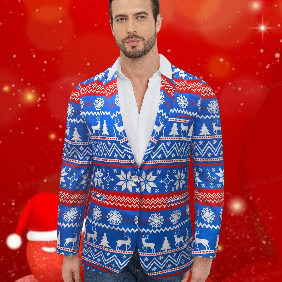 Herren festlicher Weihnachts-Blazer Aliams