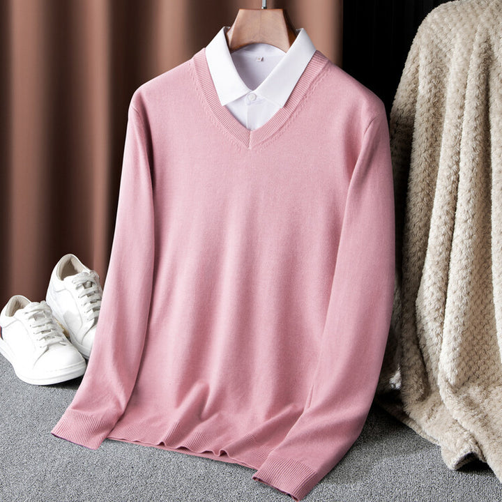 Herren V-Ausschnitt Pullover Aliams
