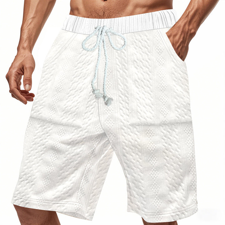 Herren bequeme Strandshorts mit elastischem Bund und praktischen Taschen Aliams