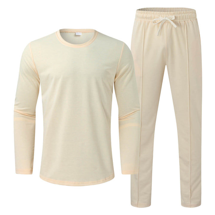 Herren Freizeit-Loungewear-Set mit Langarmshirt und bequemen Jogginghosen Aliams