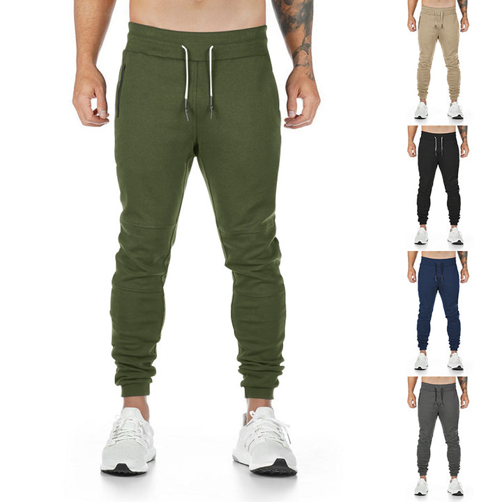 Herren Sportliche Jogginghose mit praktischen Reißverschlusstaschen und elastischem Bund Aliams