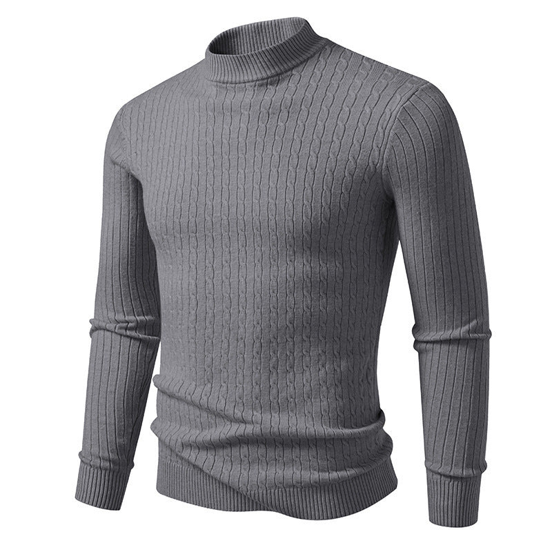 Herren Rollkragenpullover aus strukturiertem Strick Aliams