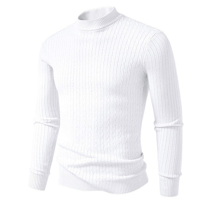 Herren Rollkragenpullover aus strukturiertem Strick Aliams
