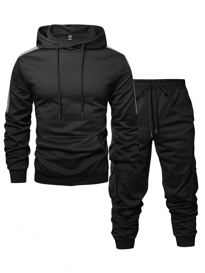Herren Komfortables Hoodie- und Jogginghosen-Set mit praktischen Taschen Aliams