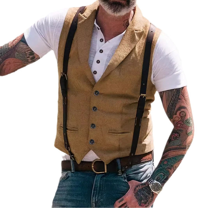 Herren elegante Weste mit praktischen Haltern Aliams
