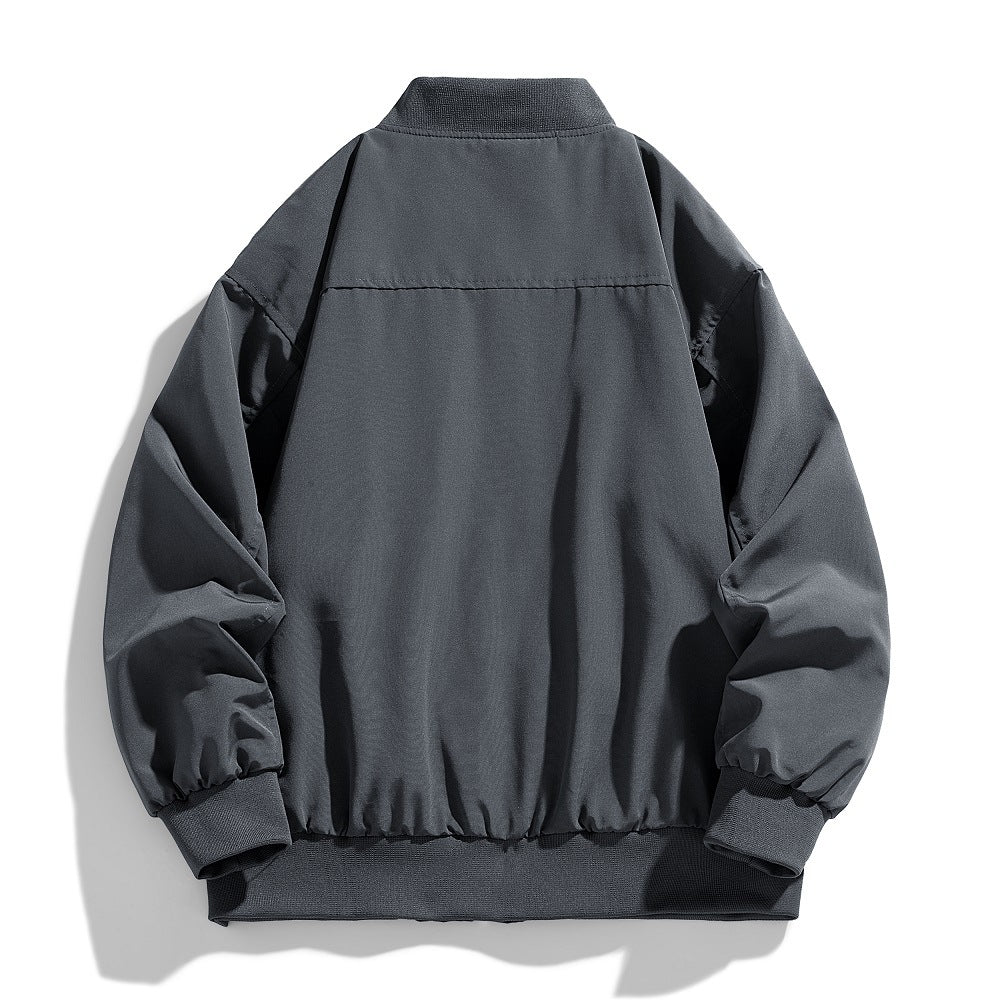 Herren urbane Bomberjacke mit kreativem Design und funktionalen Taschen Aliams