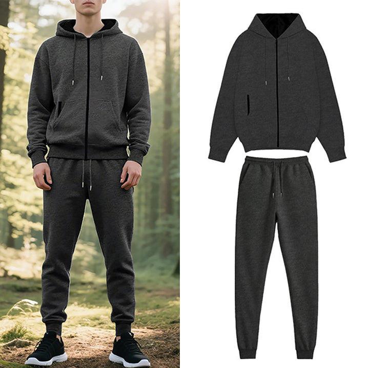 Herren Freizeithoodie mit Jogginghose im lässigen Schnitt Aliams