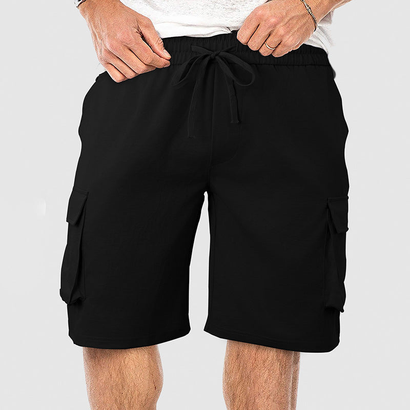 Herren Cargo-Shorts mit elastischem Bund und praktischem Taschen-Design Aliams