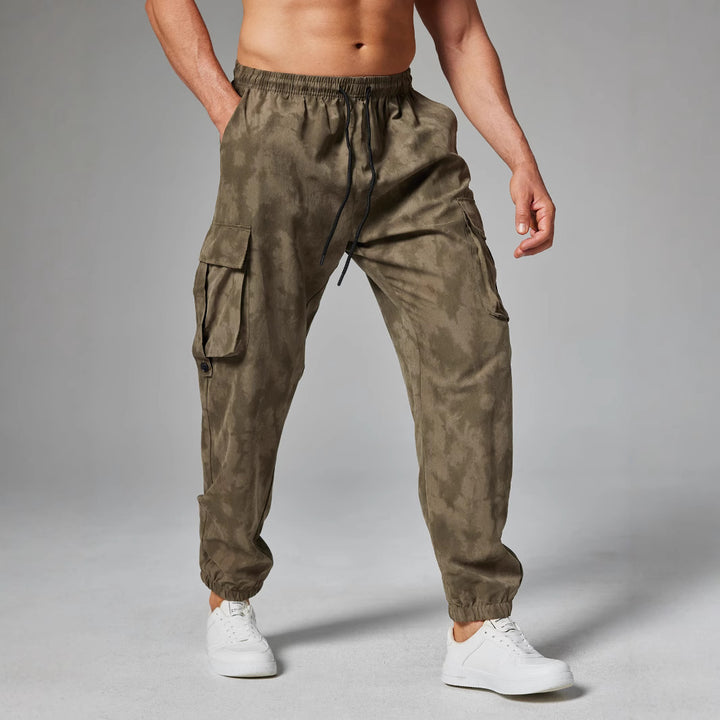 Herren Cargo-Hose mit seitlichen Abnähten und elastischem Bund Aliams