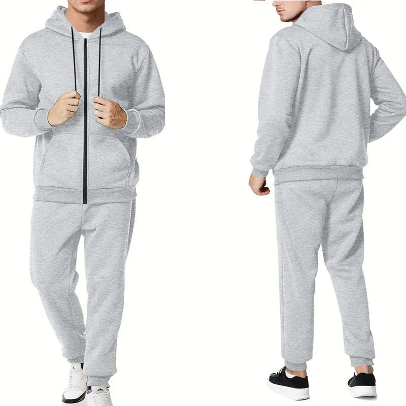 Herren Sportliches Hoodie- und Jogginganzug-Set mit praktischen Taschen und atmungsaktiven Materialien Aliams