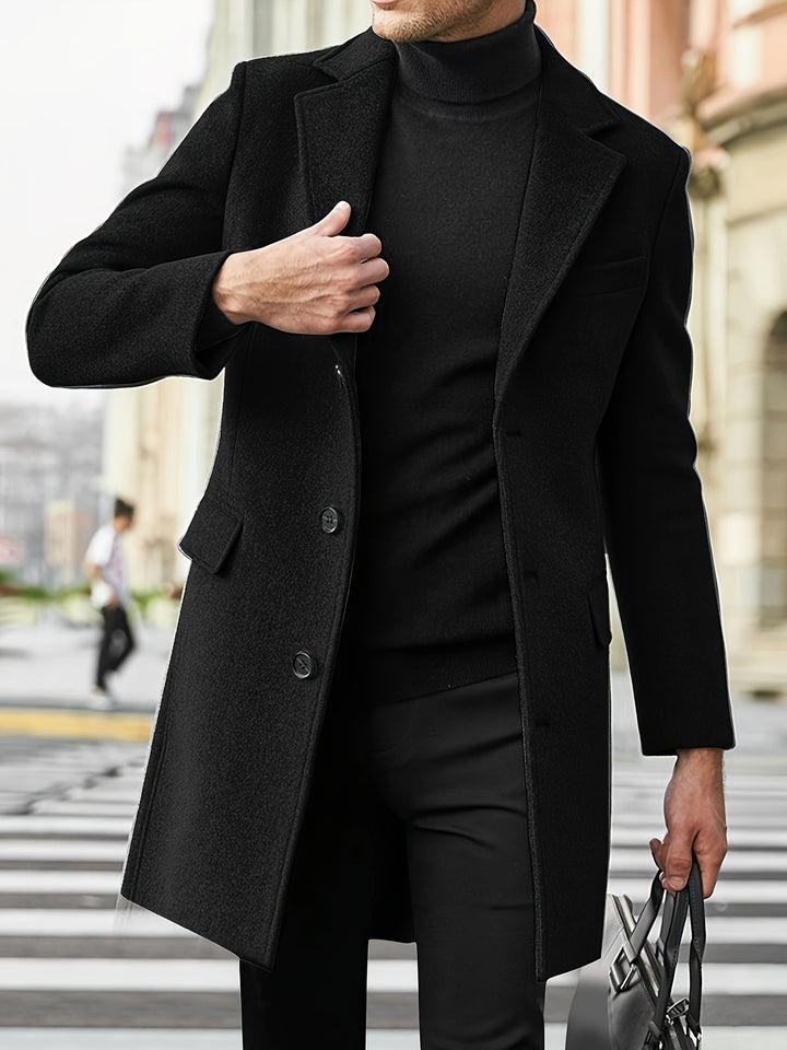 Herren eleganter Wollmantel Aliams