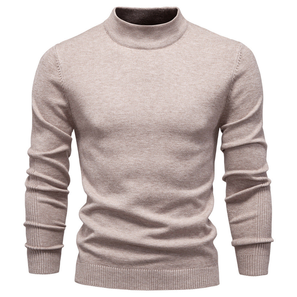 Herren Rollkragenpullover aus weichem Strickmaterial mit feiner Rippstruktur Aliams