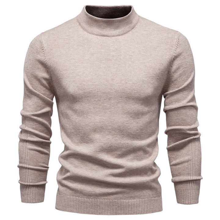 Herren Rollkragenpullover aus weichem Strickmaterial mit feiner Rippstruktur Aliams