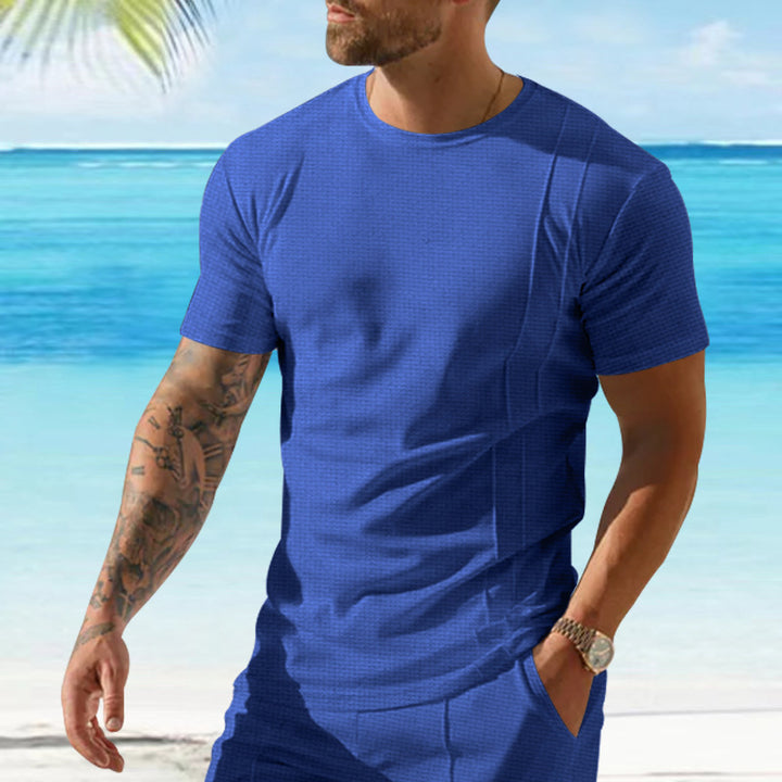 Herren atmungsaktives Sport-T-Shirt mit strukturiertem Design Aliams