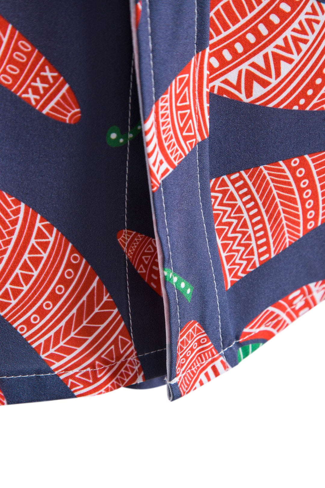 Herren Kurzarmhemd im kreativen Chili-Muster Aliams