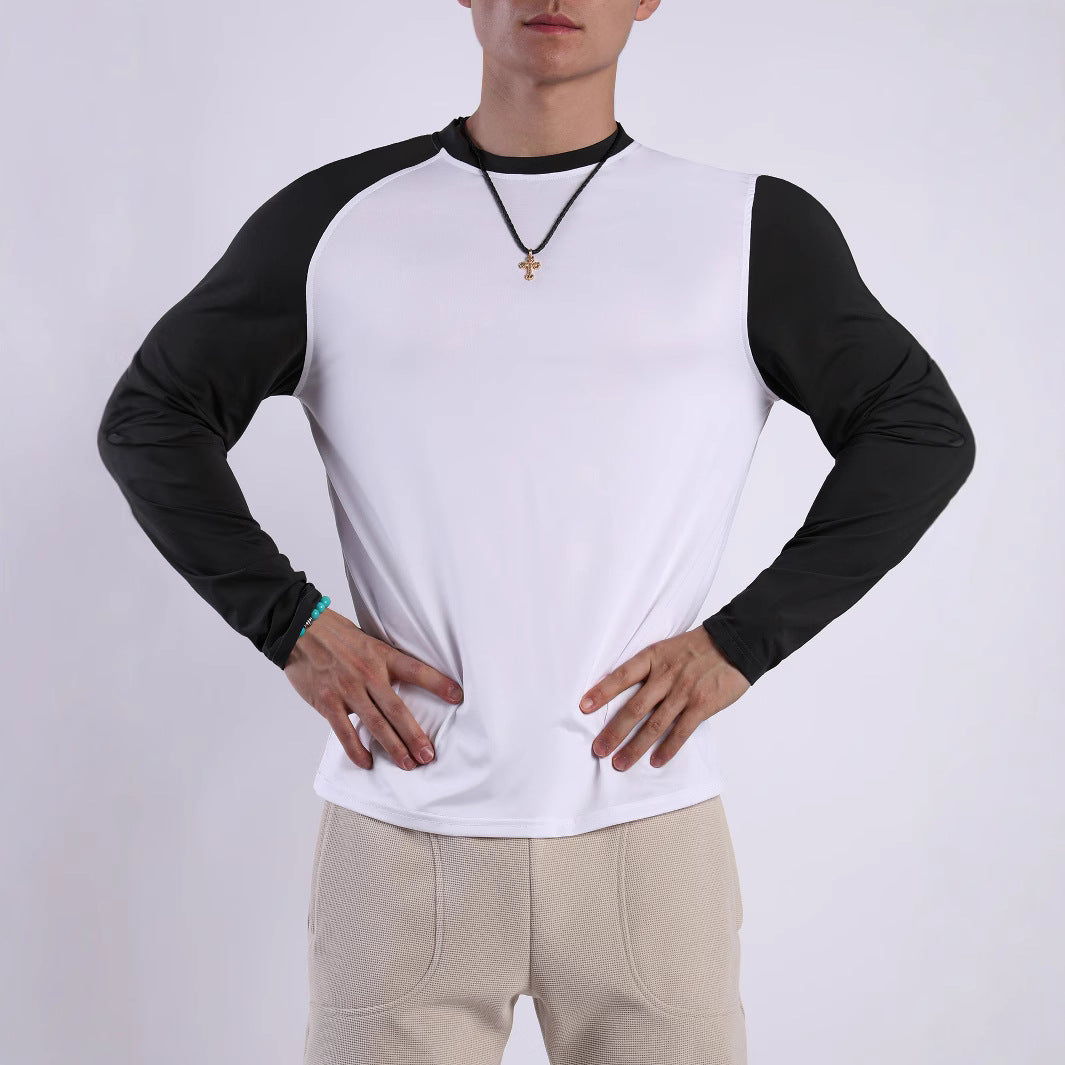 Herren Sport-Langarmshirt mit atmungsaktiven Einsätzen und feuchtigkeitsregulierendem Material Aliams