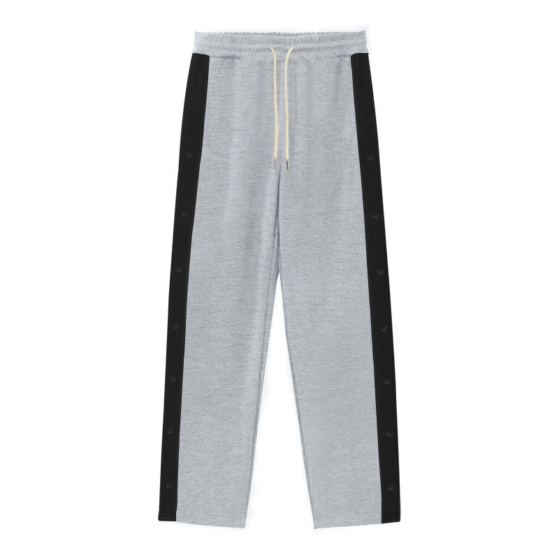 Herren Sportliche Relaxed-Fit Jogginghose mit Druckknopf-Details Aliams