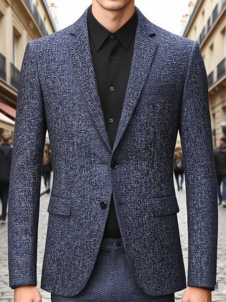 Herren strukturiertes Blazer Outfit Aliams