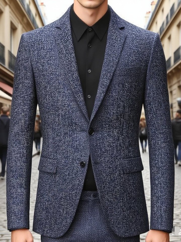Herren strukturiertes Blazer Outfit Aliams