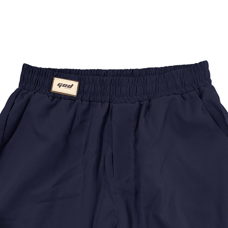 Herren elegante Freizeit-Hosen mit lockerer Passform und elastischem Bund Aliams