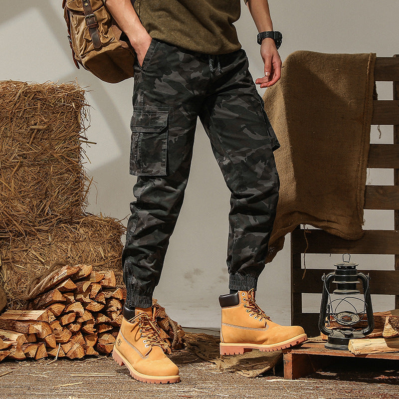 Herren cargo Jogginghose mit praktischen Taschen und elastischem Bund Aliams