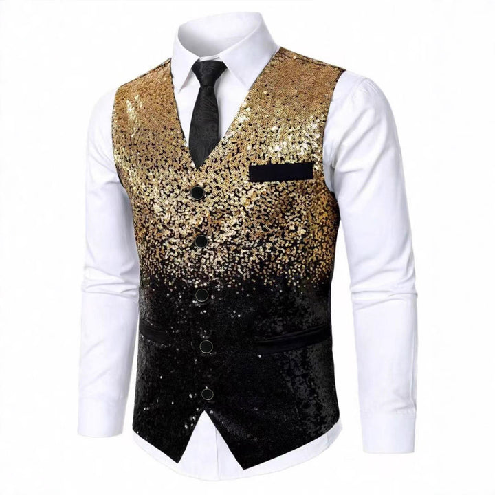 Herren Funkelnde Paillettenweste Aliams