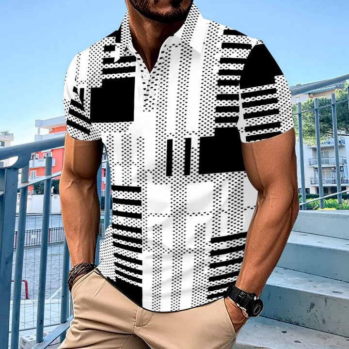 Herren Kurzarm Hemd Aliams