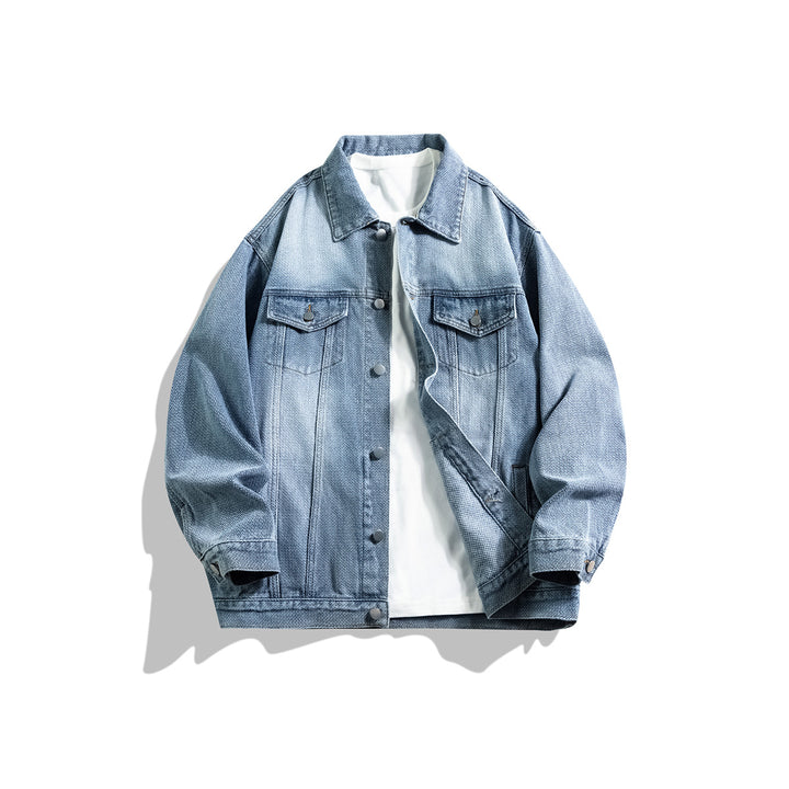 Herren Jeansjacke im klassischen Look mit praktischen Taschen Aliams