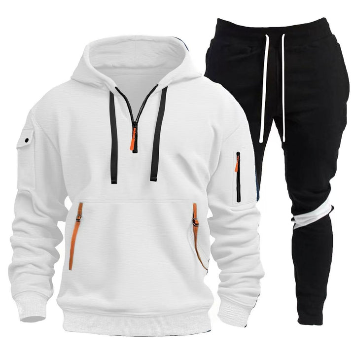 Herren Sportliche Hoodie- und Jogginghosen Kombination Aliams