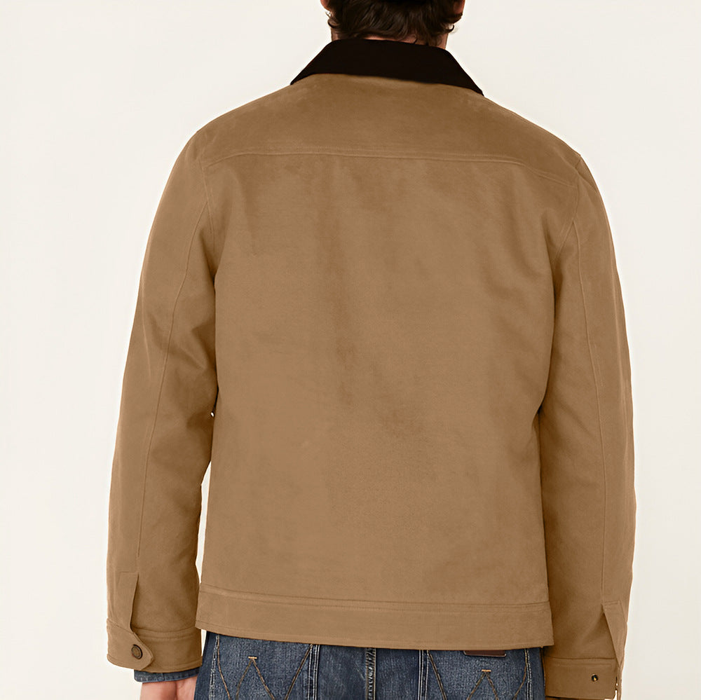 Herren rustikale Utility-Jacke mit praktischen Taschen Aliams