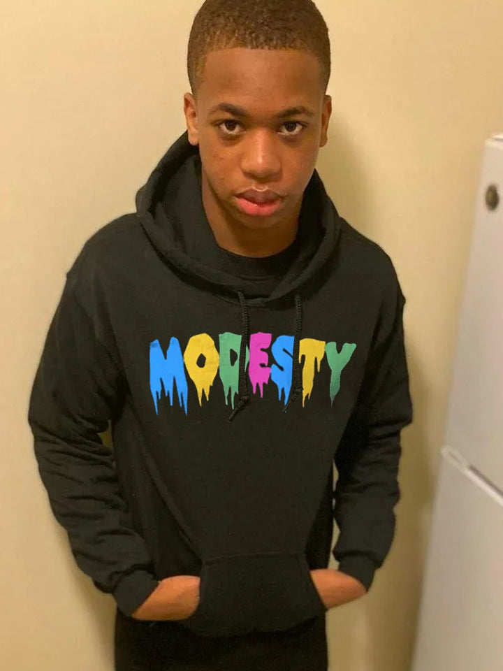 Herren Hoodie mit künstlerischem Farbverlauf und lässigem Schnitt Aliams