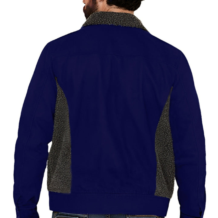 Herren etwas übergroße Jacke mit weichem Futter und praktischen Taschen Aliams