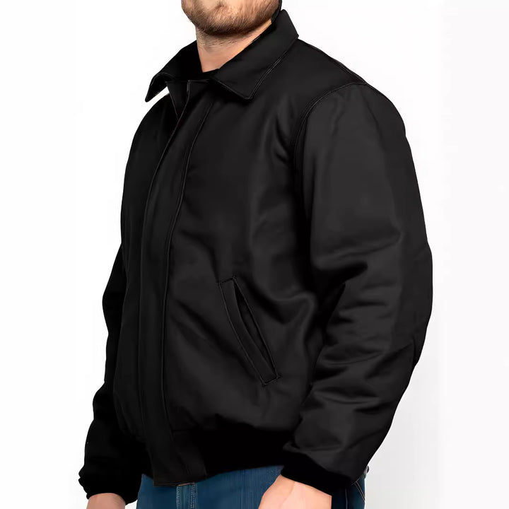 Herren stilvolle Bomberjacke mit praktischen Taschen und elastischem Bund Aliams