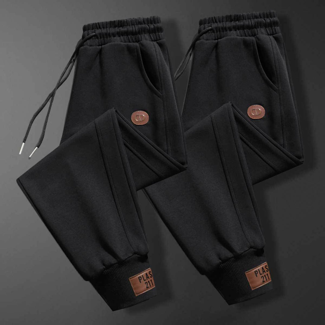 Herren bequeme Sweatpants mit verstellbarem Bund und praktischen Taschen Aliams